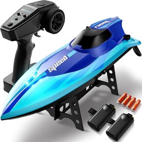 Geyiie Brushless RC Boat for Adults & Teens, 35KM/H High Speed Remote Control Boat with Self-Righting, Auto Demo, 20 Min Runtime(2 Batteries) & Water Cooling for Lakes and Outdoor Racing in Kuwait