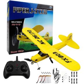 2.4GHz 2CH RC Airplane, 340mm Wingspan Fixed Wing Remote Control Glider, Ready to Fly Easy Operation RC Plane Toy, Durable Electric RC Aircraft for Kids Adults Beginners Outdoor Sport in Kuwait