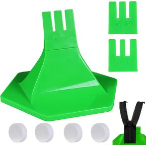 3-Prong Zipper Jig Tool with Adhesive Base for 6 Size #1#2#3#5#7#8 Zippers, Portable Zipper Pulls Installation and Repair on Clothing and Bags (Green) in Kuwait