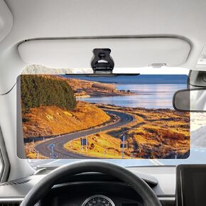 Car Sun Visor Extender, Anti-Glare Polarized Sun Visor for Cars, UV400 Sun Blocker for Car Windshield, Adjustable Visor Extension Clip On Attachment, Universal Car Visor Extender in Saudi Arabia