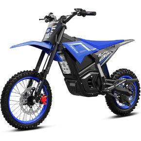 Electric Dirt Bike for Teens & Adults, 3000W Peak Motor Electric Motorcycle, 48V 23.4Ah Battery Off-Road E Dirt Bike with Hydraulic Brakes & 3 Speed Modes (Dark Blue) in Kuwait