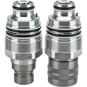6679837 6680018 Hydraulic Flat Face Connect Coupler Thread Male & Female Kit for Bobcat 883 A220 A300 A250 S130 S150 S160 S175 S185 S205 S220 S250 S300 S330 T140 T180 T190 T300 T320 T450 T550 in Saudi Arabia