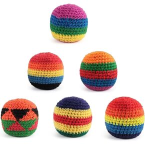 Hacky Footbag Sack Set,Soft Kick Sack Balls for Adults & Beginners,Durable Juggling & Outdoor Game,Portable Fun for Beach, Camping, Backyard & Summer Party (6PCS) in Kuwait