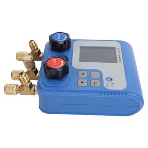 JTLB Dual Digital Manifold Gauge, HVAC AC Manifold Meter with 3 Port Color Display for 94 Refrigerants R410A R32 R1234yf R134a Pressure Temperature Test in Kuwait