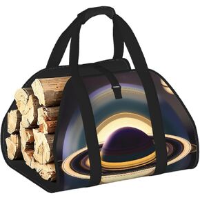 Beautiful Saturn Firewood Carrier Bag-Heavy Duty Canvas Log Tote, Waterproof Wood Hauler With Padded Handles in Kuwait
