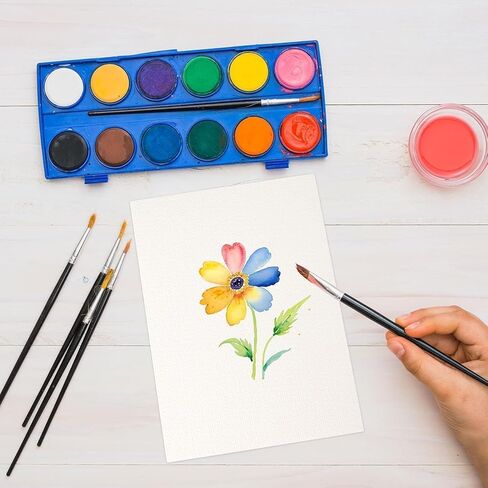 Watercolor Paper 9x12 Inch-100% Cotton Watercolor Pad,25 Sheets,300gsm/140lb Cold Press, Acid-Free, Professional Artist Quality in Kuwait