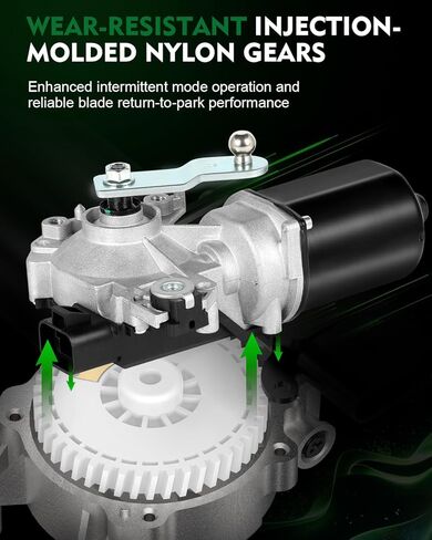 88958371 محرك ممسحة الزجاج الأمامي مناسب لـ: -Chevy for: -GMC Silverado Sierra 1500 2500 3500، Suburban Yukon XL 1500 2500، Tahoe Yukon لـ: -Cadillac Escalade ESV EXT 2004 مع 6 دبابيس 88958406 in Kuwait