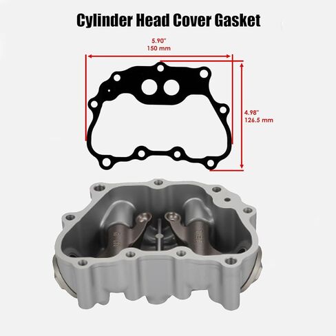 Cylinder Head Cover with Gasket Compatible with Honda TRX250 TRX250EX Recon 250 X TE 2x4 ES 2001-2025 in Kuwait