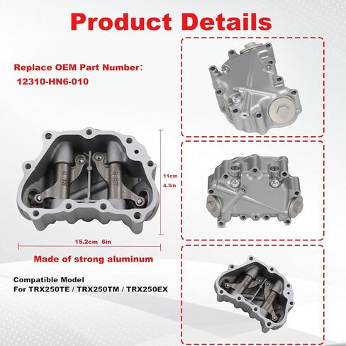 Cylinder Head Cover with Gasket Compatible with Honda TRX250 TRX250EX Recon 250 X TE 2x4 ES 2001-2025 in Kuwait