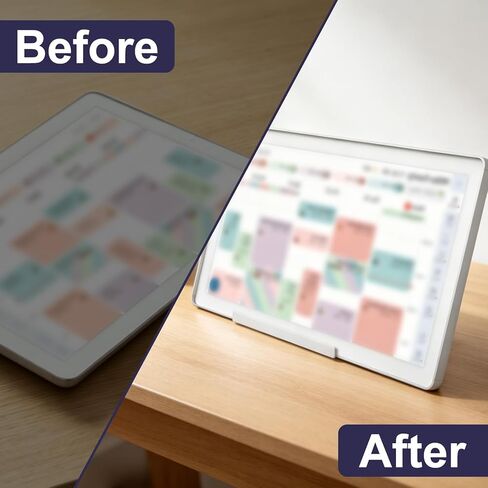 Adjustable Desktop Stand, White Detachable Desk Mount Holder with Baffle Stable Frame Base Replacement for Skylight Calendar Max 27in in Saudi Arabia