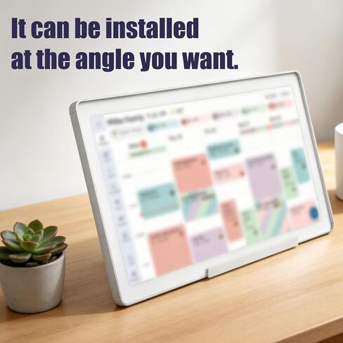 Adjustable Desktop Stand, White Detachable Desk Mount Holder with Baffle Stable Frame Base Replacement for Skylight Calendar Max 27in in Saudi Arabia