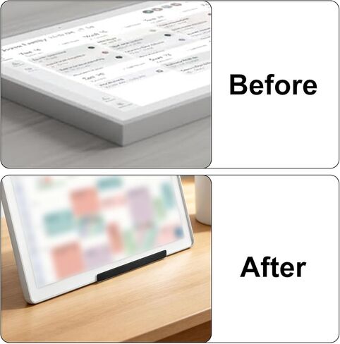 حامل سطح المكتب قابل للتعديل لتقويم Skylight، حامل تثبيت مكتبي أسود قابل للفصل مع قاعدة إطار ثابت يربك لاستبدال Skylight Calendar بحد أقصى 27 بوصة in Kuwait