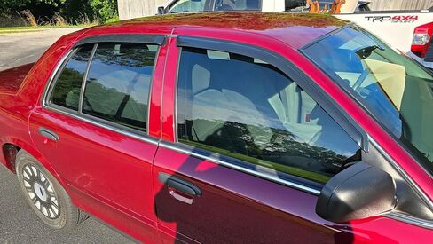 4pcs Window Deflectors for 92-11 Mercury Grand Marquis (Excl. Landau Roof), 98-11 Ford Crown Vic Short Rears, 03 Mercury Marauder, Out-Channel Rain Guard Shades, Side Window Visor 94228 in Saudi Arabia