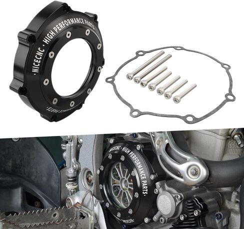 جراب NICECNC لـ ATV متوافق مع Yamaha YFZ450 2006 2007 2008 2009 2013، YFZ450R 2009 2010 2011 2012 2013 2014 2015 2016 2017-2023 غطاء شفاف، بديل لـ 5TG-15415-00-00 in Kuwait