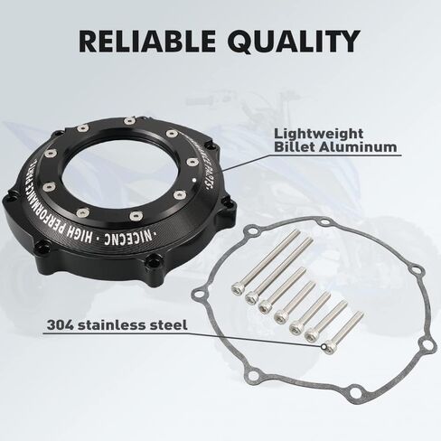 جراب NICECNC لـ ATV متوافق مع Yamaha YFZ450 2006 2007 2008 2009 2013، YFZ450R 2009 2010 2011 2012 2013 2014 2015 2016 2017-2023 غطاء شفاف، بديل لـ 5TG-15415-00-00 in Kuwait