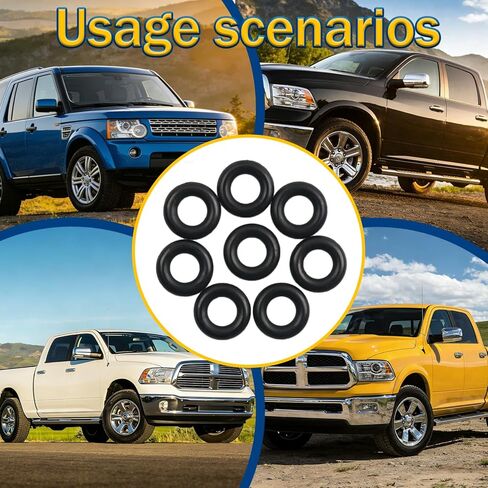 8 قطع ES 70599 حاقن الوقود O-Ring متوافق مع 2005-2009 Land Rover LR3؛ 2011-2020 رام 1500; 2011-2013 رام 1500; 2011-2012 رام 1500; 2013-2020 رام 1500; 2011-2018 رام 2500; 2011-2018 رام 3500 الخ. in Kuwait