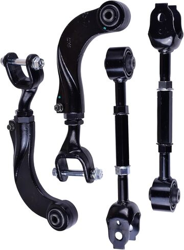 4Pcs Adjustable Rear Camber Arm and Toes Left and Right Kit Compatible with Toyota Camry Avalon Corolla; Compatible with Lexus ES350 ES300h 2017-2024 Adjustable Range: -2.5°to+2.5 in Kuwait