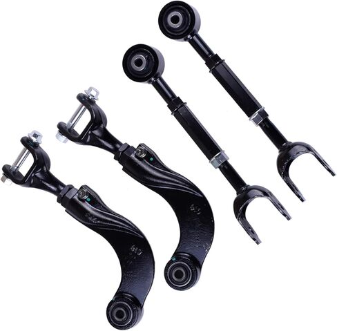 4Pcs Adjustable Rear Camber Arm and Toes Left and Right Kit Compatible with Toyota Camry Avalon Corolla; Compatible with Lexus ES350 ES300h 2017-2024 Adjustable Range: -2.5°to+2.5 in Kuwait