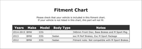 Rear Disc Brake Hardware Kit Compatible With BMW 335i Sedan 2015 2014 2013 2012 P-2480974 in Kuwait