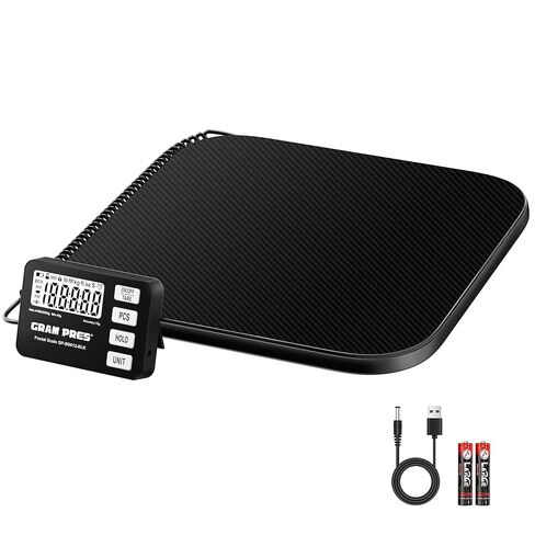 GRAM PRES Shipping Scale 440 lbs/10g Digital Postal Scale with LCD Display, Hold/Tare/Pcs Functions for Packages/Luggage/Post Office/Dog, Battery & USB Cable Included in Kuwait