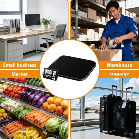 GRAM PRES Shipping Scale 440 lbs/10g Digital Postal Scale with LCD Display, Hold/Tare/Pcs Functions for Packages/Luggage/Post Office/Dog, Battery & USB Cable Included in Kuwait