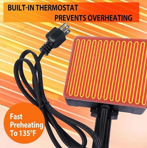 400W 1160 1160X Magnetic Engine Heater Compatible with Trucks Farm Machinery Diesel Vehicles,120V Surface-Thermostat Control for Oil Pan and Engine Block Heating in Kuwait