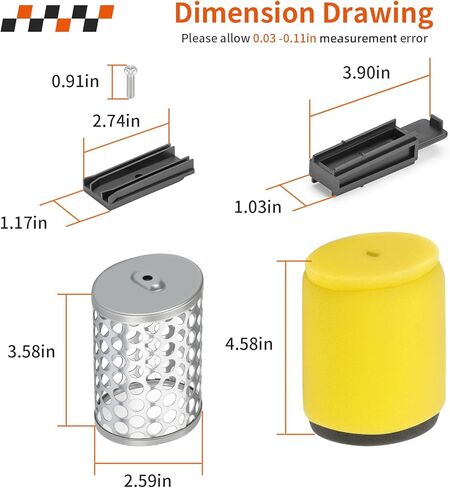For Suzuki Quadrunner King Quad 250 300 LT-4WD LT-F250 LT-F300 Air Filter & Filter Cage Guide & Holder Slider 1987-2002 13810-39D00 in Kuwait
