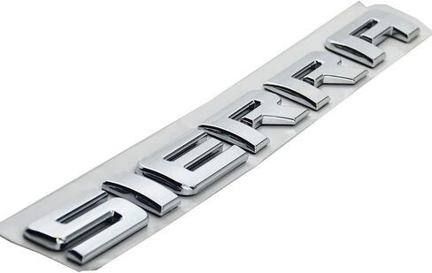 1x Chrome Sierra Emblem FIT GMC Door Rear Tailgate LIFTGATE Badge Letters Name 3D Raised Strong Adhesive Fit for Sierra (Silver) in Kuwait