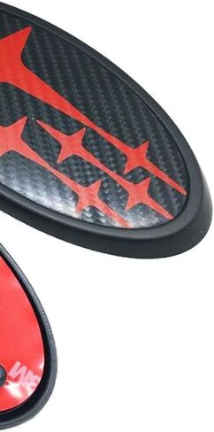Carbon Fiber W-R-X Grille Emblem Badge Front and Rear Trunk Set SB-S2CBR in Kuwait