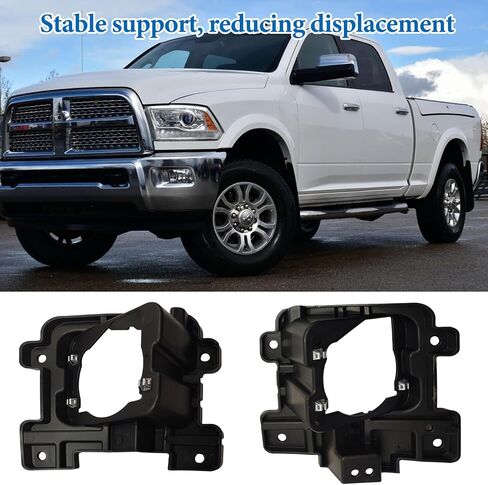 2Pcs Front Fog Light Bracket Compatible with RAM 2500 3500 2019-2021, Fog Lamp Mounting Support Mount Bracket Replace 68449383AA, Driver Side and Passenger Side in Kuwait
