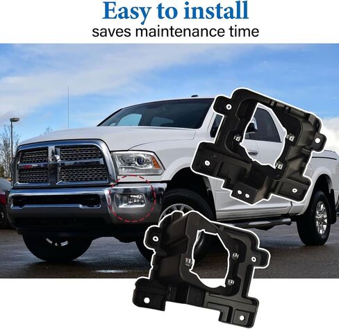 2Pcs Front Fog Light Bracket Compatible with RAM 2500 3500 2019-2021, Fog Lamp Mounting Support Mount Bracket Replace 68449383AA, Driver Side and Passenger Side in Kuwait