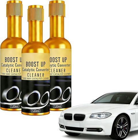 3Pcs Catalytic Converter Cleaning Kit, Automotive Engine Cleaner, Exhaust System Pipe Carbon Deposit Cleaner, Fuel System Treatment Oil Additive (120ml) in Kuwait