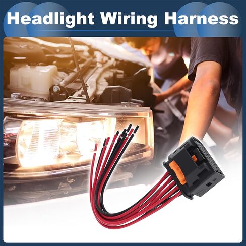 No.18016001/1801606 طقم تصليح كابل المصباح لسيتروين G70 المصباح الأمامي التوصيل 1 تسخير 10 محطات 15 سنتيمتر/5.91 بوصة 1 مجموعة in Kuwait
