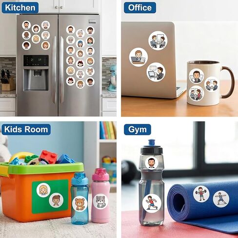 Custom Stickers Roll (1-6,000) Customizable Circle Sticker,– Personalized with Your Image, Photo, Text, or Logo | Waterproof Vinyl Labels for Business Branding in Kuwait