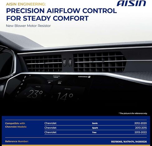 مجموعة مقاوم محرك منفاخ HVAC من AISIN AFTERMARKET BMRGM-00422 - متوافقة مع شيفروليه سونيك 2012-2020، تراكس 2013-2022، سبارك 2013-2015 in Kuwait