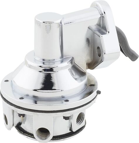 Speedway Motors SBC Mechanical High Volume Fuel Pump Kit - Chevy Small Block V8 - Gasoline Fuel - Aluminum - Chrome Finish - Complete Installation Kit in Kuwait
