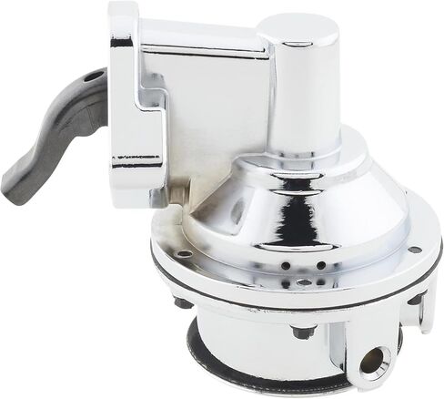 Speedway Motors SBC Mechanical High Volume Fuel Pump Kit - Chevy Small Block V8 - Gasoline Fuel - Aluminum - Chrome Finish - Complete Installation Kit in Kuwait