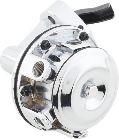 Speedway Motors SBC Mechanical High Volume Fuel Pump Kit - Chevy Small Block V8 - Gasoline Fuel - Aluminum - Chrome Finish - Complete Installation Kit in Kuwait
