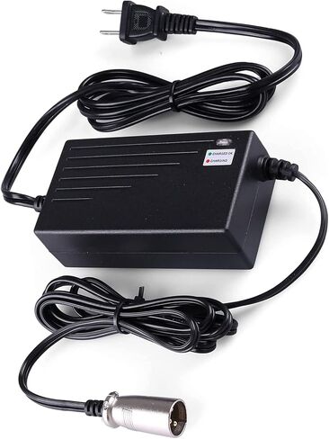 24V 2A Battery Charger for GoGo Mobility Scooter - 24V 2000mA Automatic SLA Scooter Charger (3-Pin XLR Connector) for Drive Medical, Go-Go Elite Traveller, Jazzy Power Chair, Pride Mobility, ShopRider in Kuwait