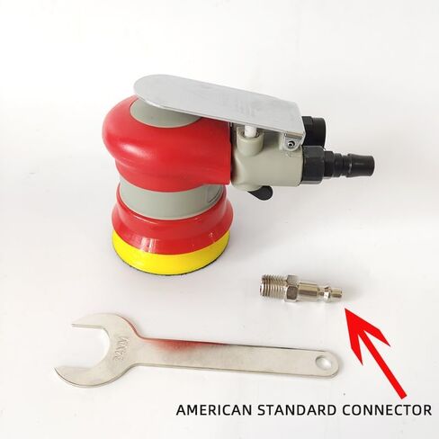 3 Inches,75mm,Pneumatic Orbital Sander,12000RPM Air Powered Random Orbital Polisher for Auto Body Work,Woodworking, and Metal Finishing,Hook and Loop Pad for Sandpaper & Sponge Balls in Kuwait