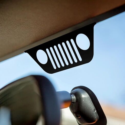 Corner Climbers Windshield Decal Sticker Compatible with Jeep JK, Replacement Easter Egg Vinyl Sticker (Left & Right), with Windshield Grill Sticker Compatible with Jeep JK 2007-2018 in Kuwait