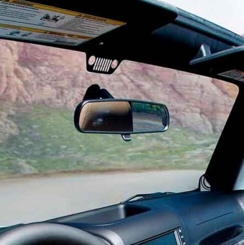 Corner Climbers Windshield Decal Sticker Compatible with Jeep JK, Replacement Easter Egg Vinyl Sticker (Left & Right), with Windshield Grill Sticker Compatible with Jeep JK 2007-2018 in Kuwait
