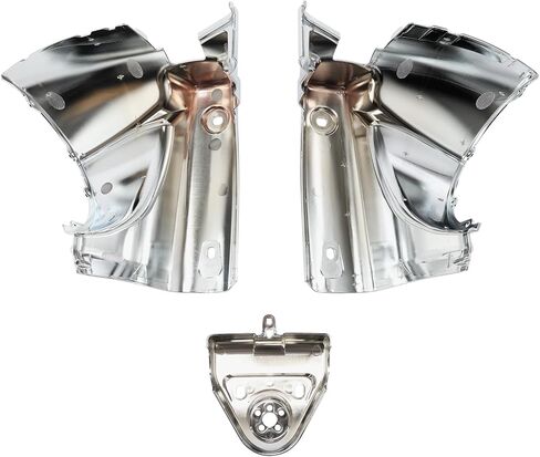 XMT-MOTO Chrome 7" Round Headlight Nacelle Cover Fit For 2014-2024 Harley Touring Road King FLHR in Kuwait