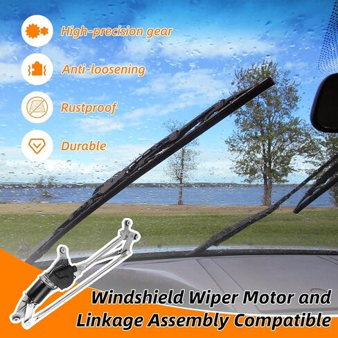 Replacement Parts for Front Windshield Wiper Linkage Assembly/Motor for Toyota Camry 2007-2011 OE:8511033050 with Camry 06-11 Windshield Wiper Arms Pair Set in Kuwait