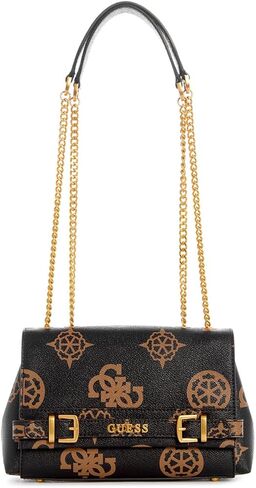 GUESS Sestri Convertible Crossbody Flap, Mocha Logo in Saudi Arabia