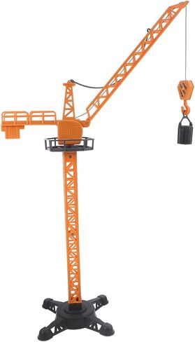NUOBESTY Crane Truck Toy with Movable Parts Plastic Engineering Playset Tower Crane Stem Building Toys for Boys Interactive Construction Vehicles Playset for Kids in Kuwait