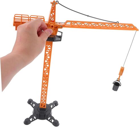NUOBESTY Crane Truck Toy with Movable Parts Plastic Engineering Playset Tower Crane Stem Building Toys for Boys Interactive Construction Vehicles Playset for Kids in Kuwait