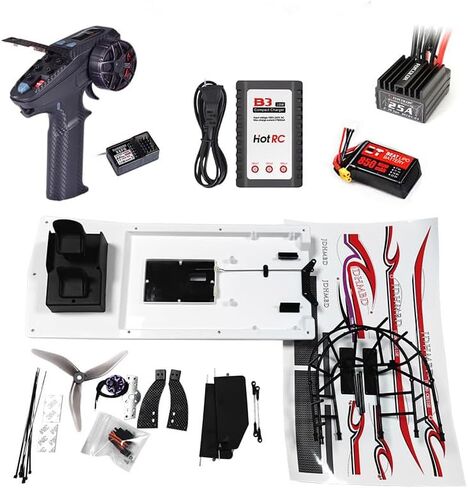 GARTT JDHMBD High Speed Swamp Dawg Boat RTF Remote Control Two Channels Turbo Cruise RC Brushless Wind Boat in Kuwait