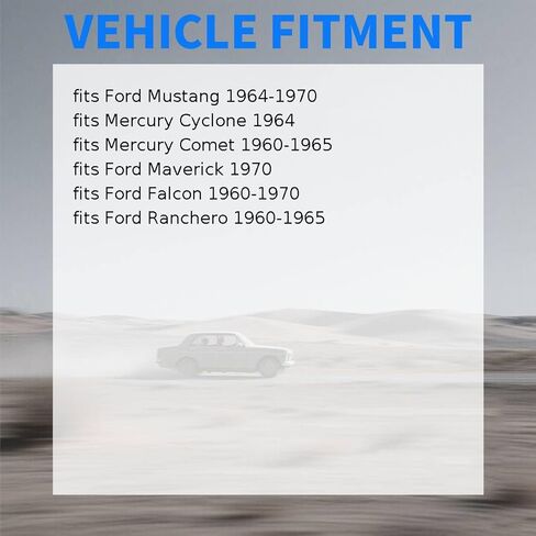 طقم أسطوانات عجلة فرامل الطبل الأمامية تناسب Ford Falcon، Mustang، Ranchero 1964 1965 يناسب Mercury Comet 1960 1961 1962 1963 1964 1965 استبدال C1DZ2221A 1 × in Kuwait