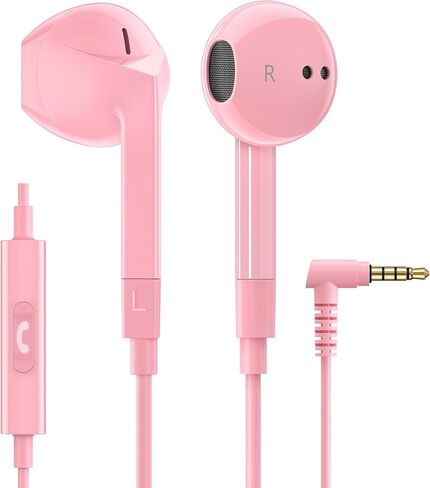 LUDOS FEROX Wired Earbuds in-Ear Headphones, 5 Year Warranty, Earphones with Microphone, Noise Isolation Corded for 3.5mm Jack Ear Buds for iPhone, Samsung, Computer, Laptop, Kids, School Students in Saudi Arabia